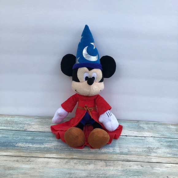 Disneyland Sorcerer Mickey Mouse Plush Toy Size 14” - Picture 4 of 7